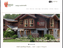 Tablet Screenshot of landhaus-chile.com